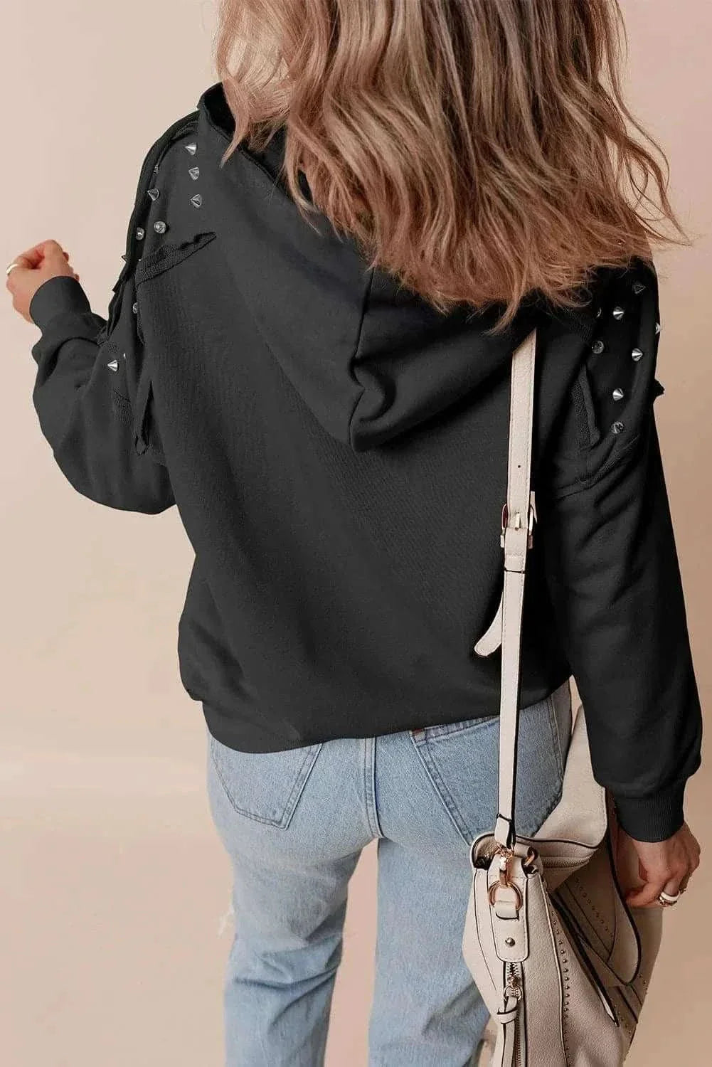 Stylish Long Sleeve Drawstring Hoodie - Love Salve
